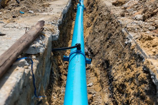 Water Main Installation in Waxhaw