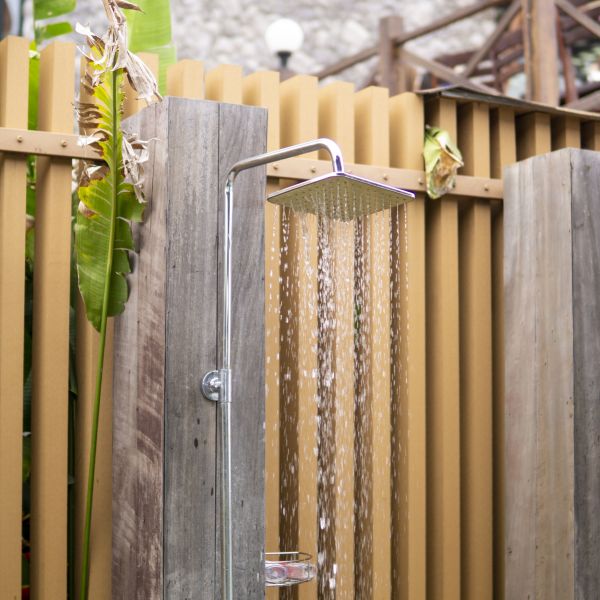 Outdoor Shower Plumbing in Waxhaw